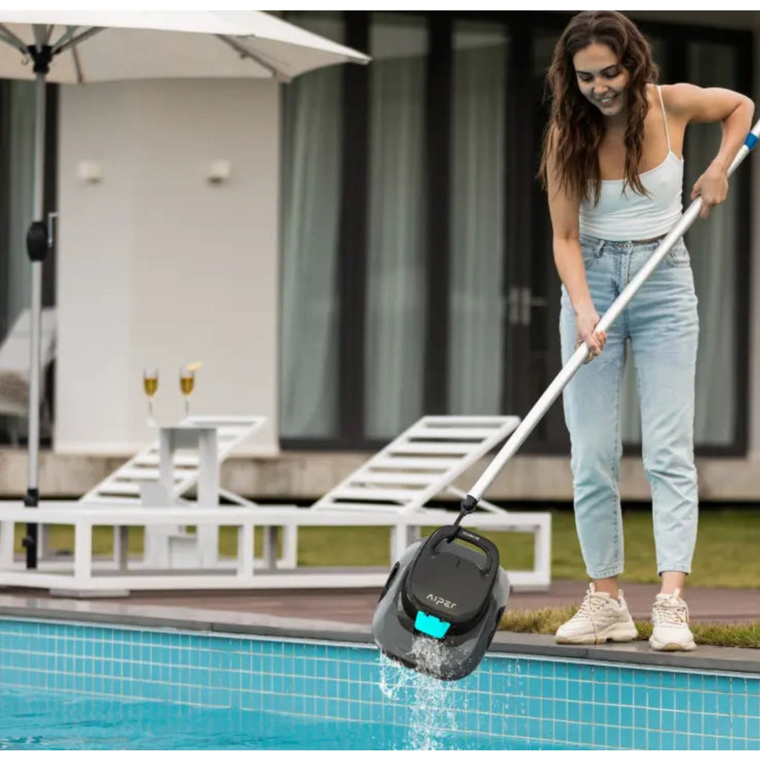 Aiper Scuba SE robot limpia piscina inalámbrico