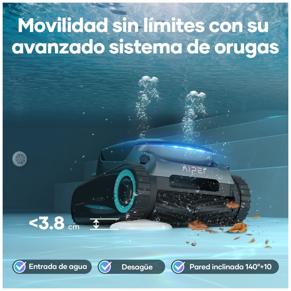 Aiper Scuba S1 PRO robot limpia piscina inalámbrico