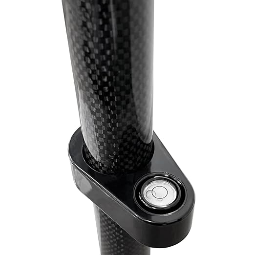 Baston de Fibra de carbono y aluminio 2 mts en 4 tramos para topografia, ingenieria y GNSS