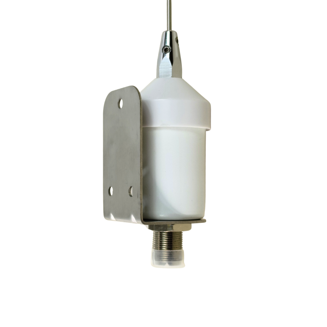 SD-MRS136 Antena VHF Marina tipo latigo 1.10 mts 3.5 dBi con soporte en L