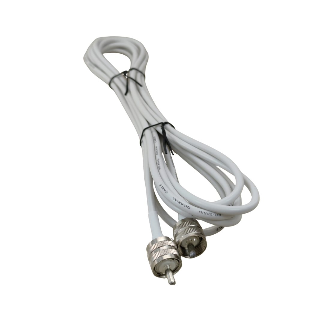 SD-MRS136 Antena VHF Marina tipo latigo 1.10 mts 3.5 dBi con soporte en L