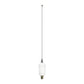 SD-MRS136 Antena VHF Marina tipo latigo 1.10 mts 3.5 dBi con soporte en L