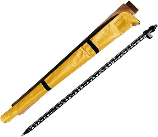 Baston de Aluminio 2 mts con cierre de presion para topografia, ingenieria y GNSS